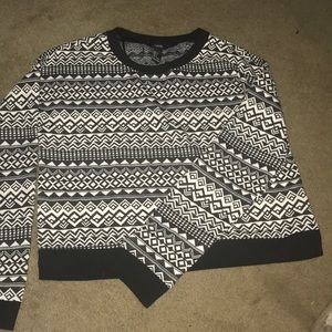 F21 cropped sweater